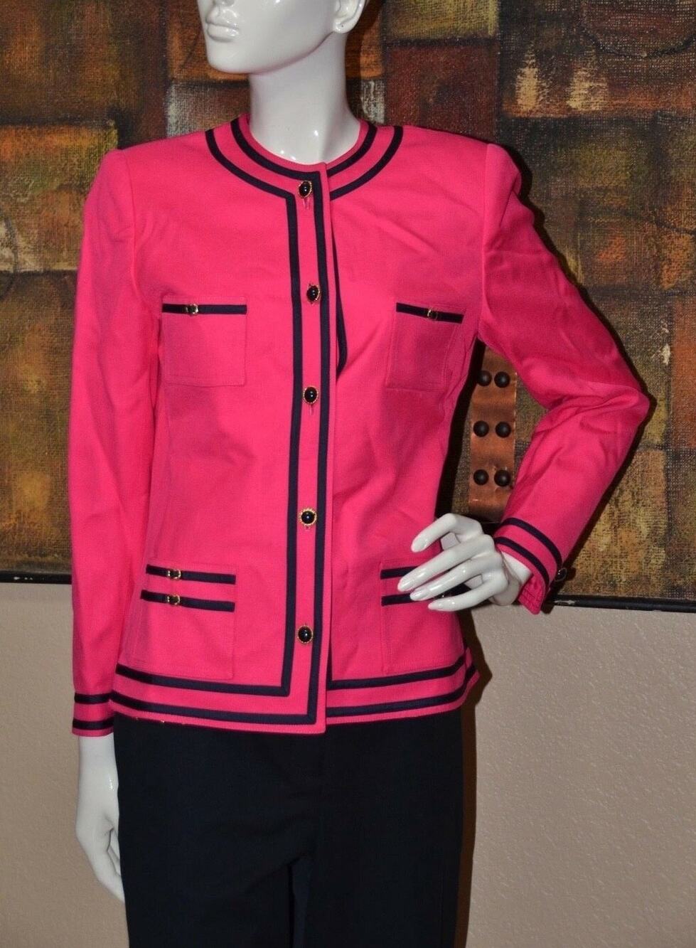 THE DRESSING ROOM by CARLISLE Hot Pink LINEN JACKET/BLAZER